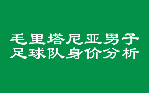 毛里塔尼亚男子足球队身价分析