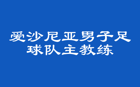 爱沙尼亚男子足球队主教练