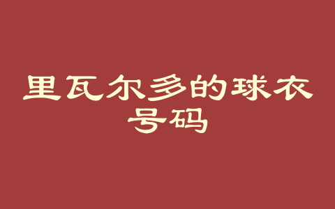 里瓦尔多的球衣号码