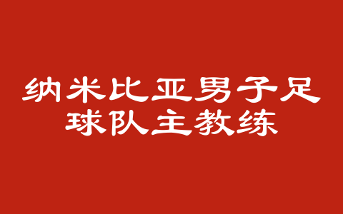纳米比亚男子足球队主教练
