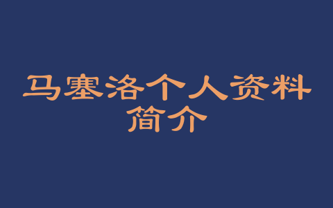 马塞洛个人资料简介