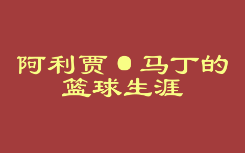 阿利贾·马丁的篮球生涯
