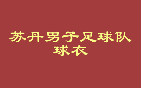 苏丹男子足球队球衣